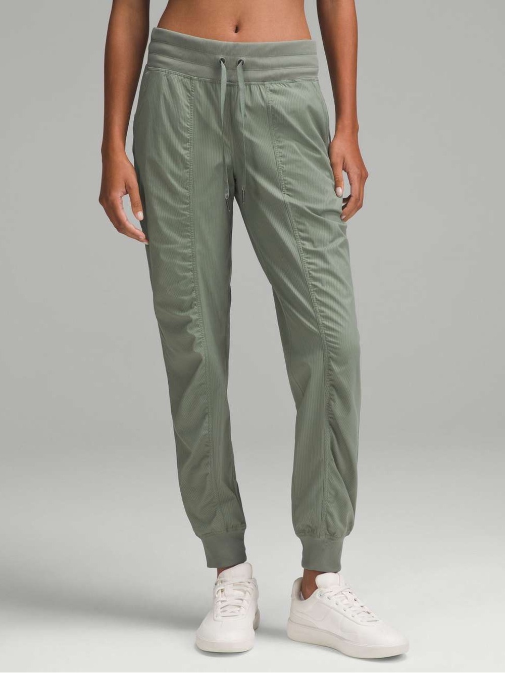 lululemon dance studio mid rise full length joggers in grey eucalyptus 2024